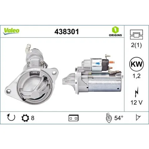 Önindító - VALEO (VAL438301)