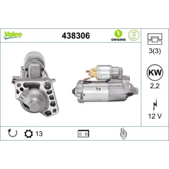 Önindító - VALEO (VAL438306)