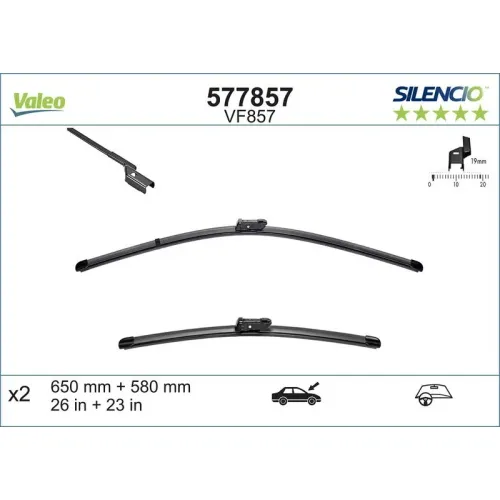 Törlőlapát - VALEO (VAL577857)