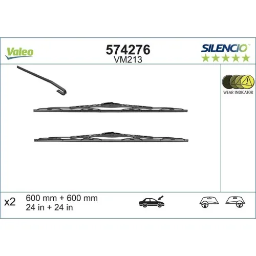 Törlőlapát - VALEO (VAL574276)