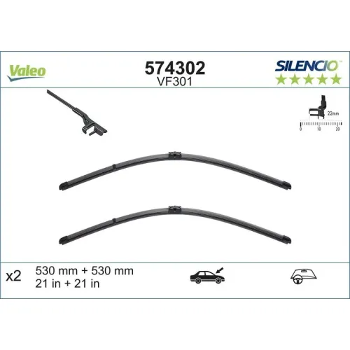 Törlőlapát - VALEO (VAL574302)
