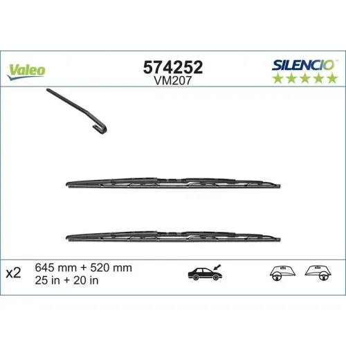 Törlőlapát - VALEO (VAL574252)