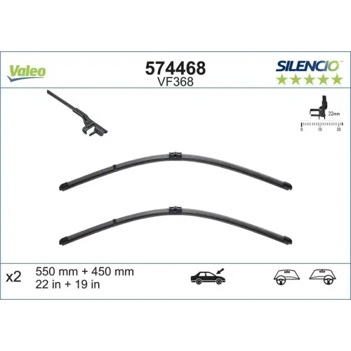 Törlőlapát - VALEO (VAL574468)