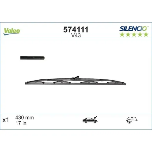 Törlőlapát - VALEO (VAL574111)