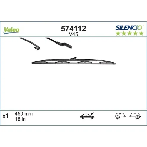 Törlőlapát - VALEO (VAL574112)