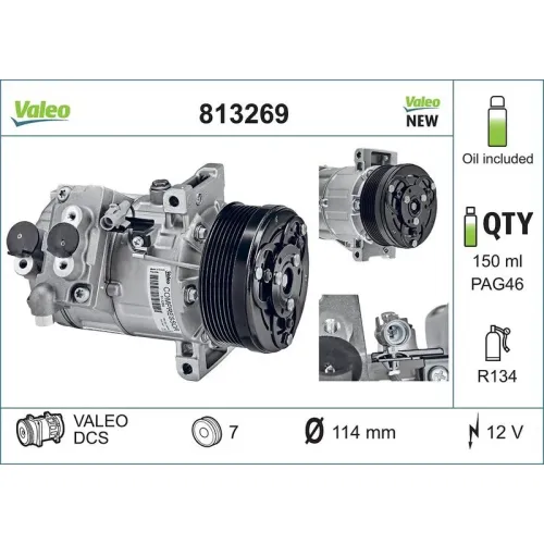 Kompresszor, Klíma - VALEO (VAL813269)