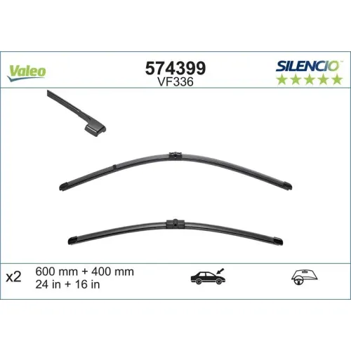 Törlőlapát - VALEO (VAL574399)