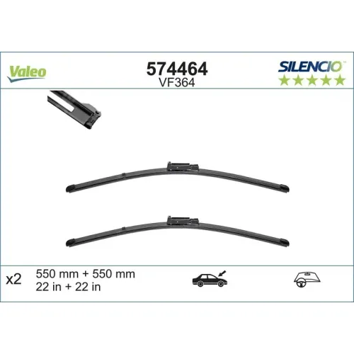 Törlőlapát - VALEO (VAL574464)