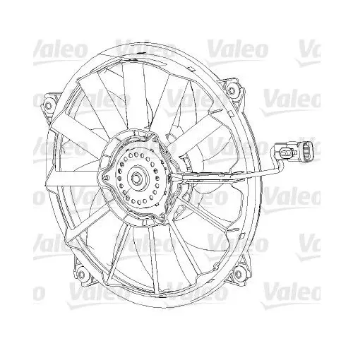 Ventillátor, Motorhűtés - VALEO (VAL696091)