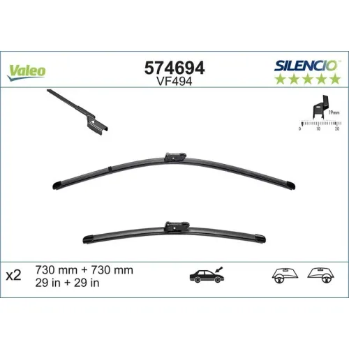 Törlőlapát - VALEO (VAL574694)