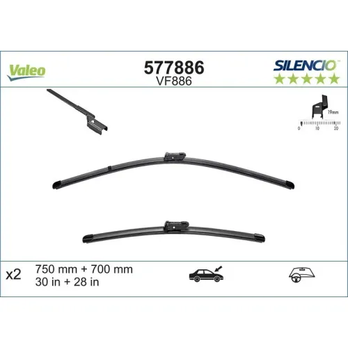 Törlőlapát - VALEO (VAL577886)