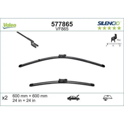 Törlőlapát - VALEO (VAL577865)
