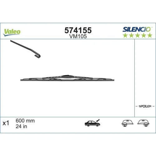 Törlőlapát - VALEO (VAL574155)