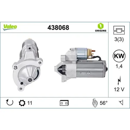 Önindító - VALEO (VAL438068)