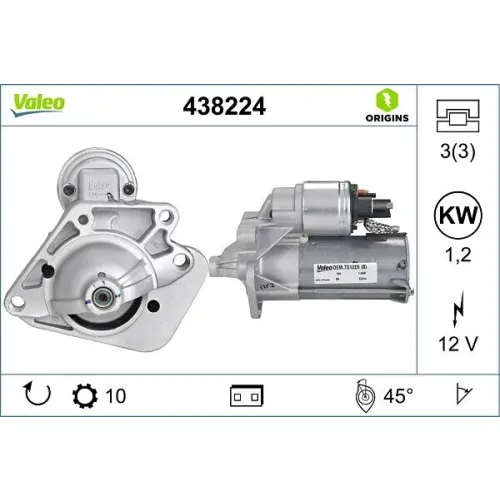 Önindító - VALEO (VAL438224)