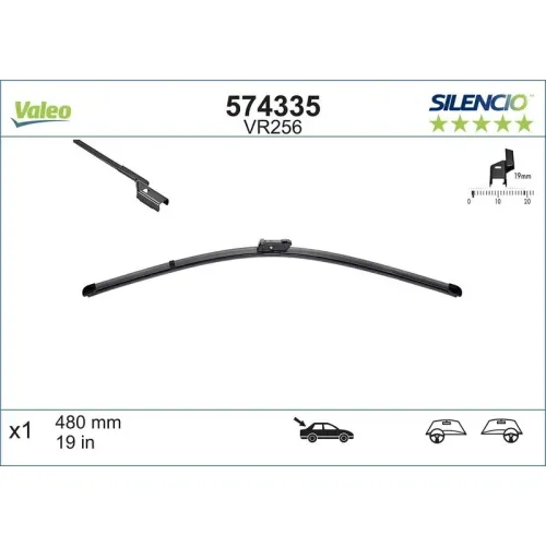 Törlőlapát - VALEO (VAL574335)