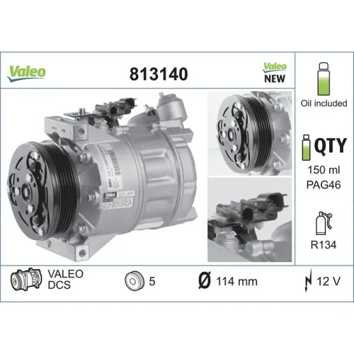 Kompresszor, Klíma - VALEO (VAL813140)