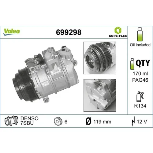 Kompresszor, Klíma - VALEO (VAL699298)