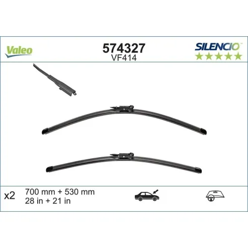 Törlőlapát - VALEO (VAL574327)
