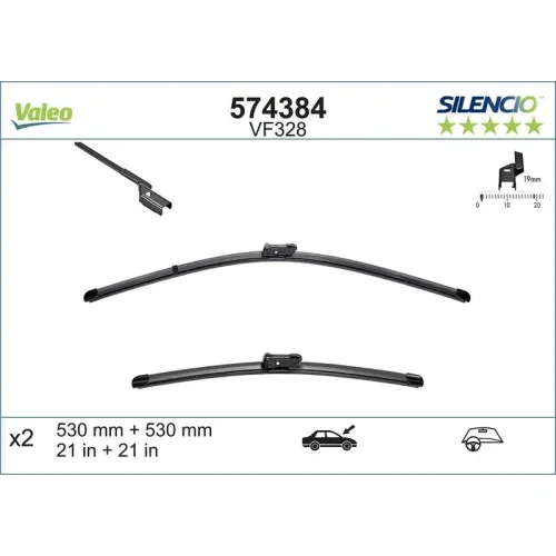 Törlőlapát - VALEO (VAL574384)
