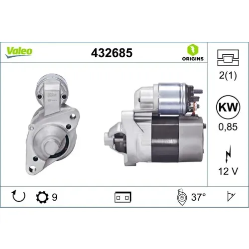 Önindító - VALEO (VAL432685)
