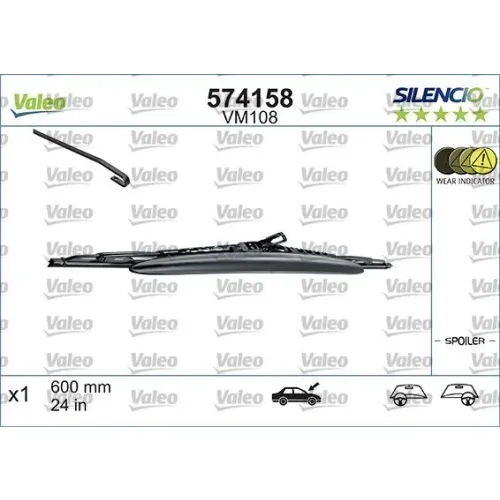 Törlőlapát - VALEO (VAL574158)
