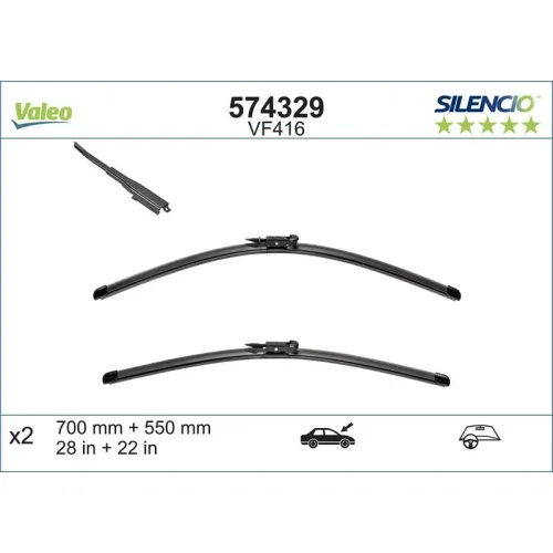 Törlőlapát - VALEO (VAL574329)