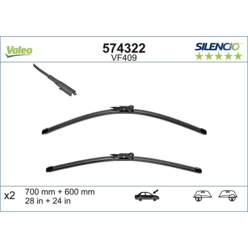 Törlőlapát - VALEO (VAL574322)