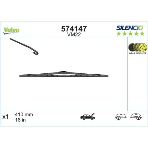 Törlőlapát - VALEO (VAL574147)