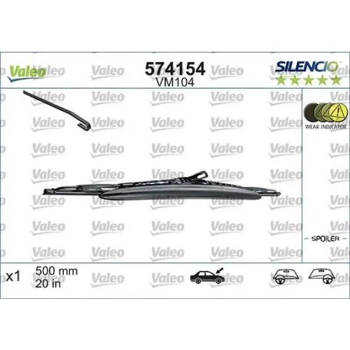 Törlőlapát - VALEO (VAL574154)