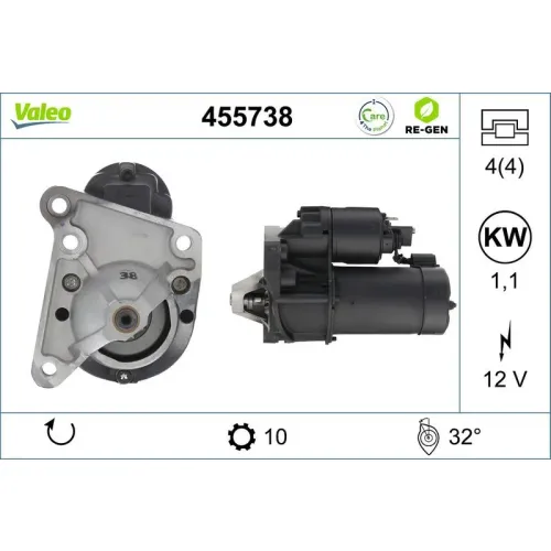 Önindító - VALEO (VAL455738)