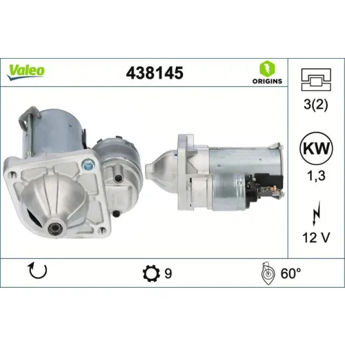Önindító - VALEO (VAL438145)