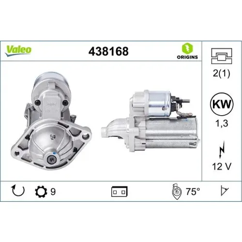 Önindító - VALEO (VAL438168)