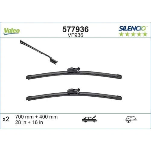 Törlőlapát - VALEO (VAL577936)