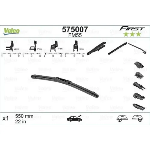 Törlőlapát - VALEO (VAL575007)