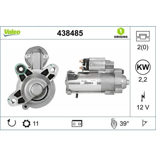 Önindító - VALEO (VAL438485)