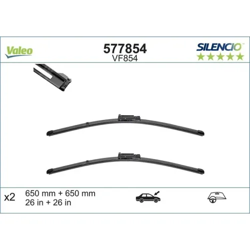 Törlőlapát - VALEO (VAL577854)