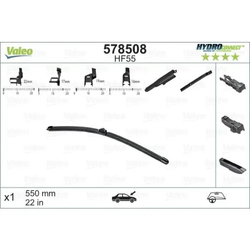 Törlőlapát - VALEO (VAL578508)