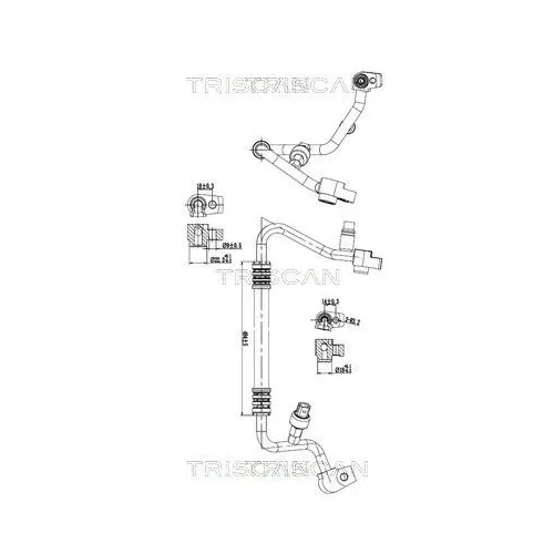 Cső Klíma Ford Fiesta Vii 17- - TRISCAN (901016023)