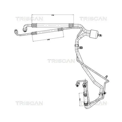 Cső Klíma Citroen C4 10- - TRISCAN (901028039)
