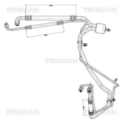 Cső Klíma Citroen C4 10- - TRISCAN (901028039)