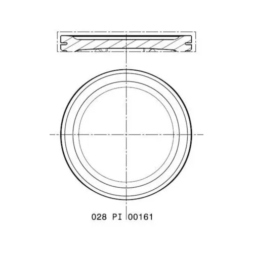 Dugattyú Vw 1,4 16V 76,51 Std - MAHLE (028PI00161000)