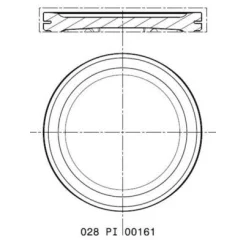 Dugattyú Vw 1,4 16V 76,51 Std - MAHLE (028PI00161000)