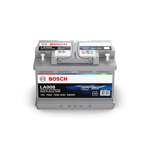 Akkumulátor 12V 70Ah/760A 278X175X190 Hobby Dual Purpose Agm - BOSCH (0092LA0080)