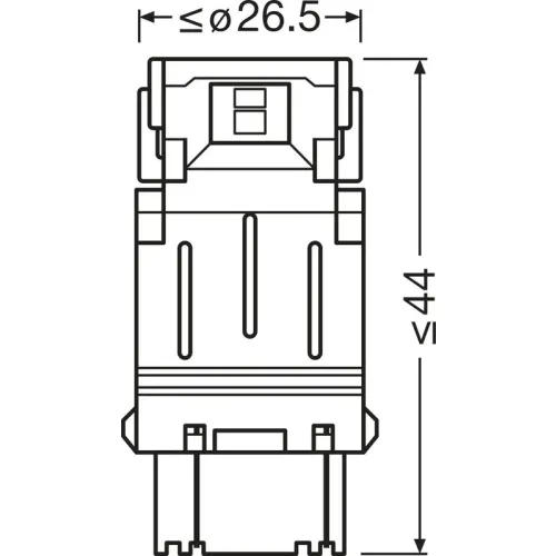 Izzó, Távfényszóró Sl P27/7W Czerwona Led (Brak Ece) 2Szt. Blister (Eko) - ams-OSRAM (OSR3157DRP-2BL)
