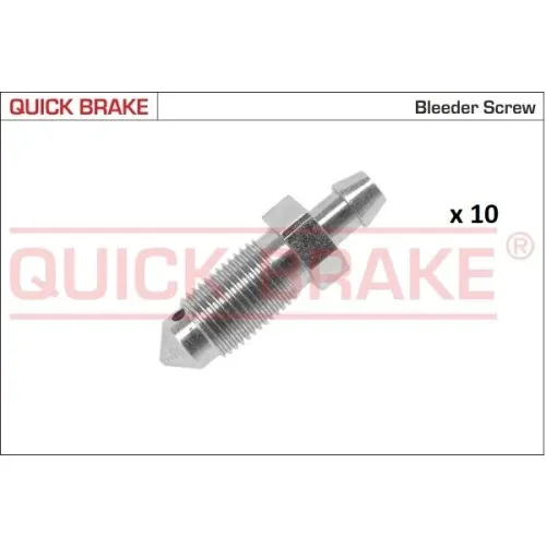 Készlet=10Szt!!!! Légtelenítő Fék M10 X 1 S11 Hosszú 36,5 - QUICK BRAKE (QB171-0019-10)