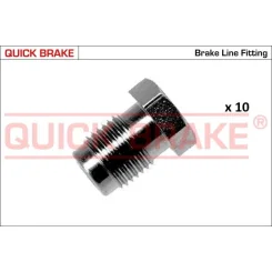 Készlet=10Szt!!!! Végdarab Cső Fék M10X1 - QUICK BRAKE (QB171-A-10)