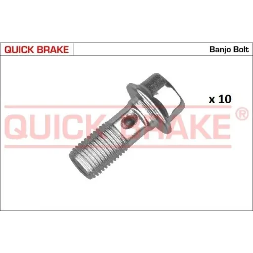Készlet=10Szt!!!! Csavar Cső Elastycznego - 10X1/31,4/S12 - QUICK BRAKE (QB3256-10K)