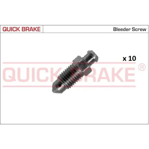 Készlet=10Szt!!!! Légtelenítő Fék M10 X 1,25, 10X 33,0 Honda/Rover - QUICK BRAKE (QB171-0102-10)