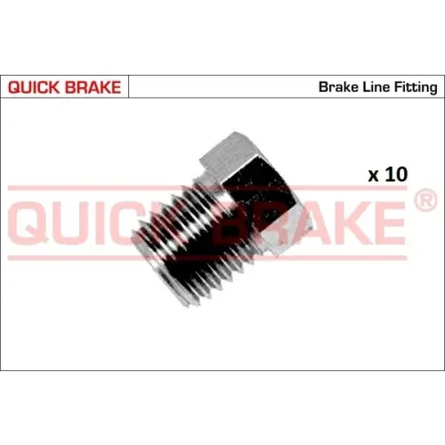 Készlet=10Szt!!!! Anya Cső Fék Sztywnego M10X1.25 Belső5 Zew10X14.2 - QUICK BRAKE (QB171-M-10)